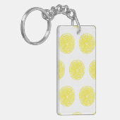 Lemon snijdt patroonontwerp af sleutelhanger (Voorkant Links)
