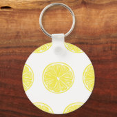 Lemon snijdt patroonontwerp af sleutelhanger (Voorkant)