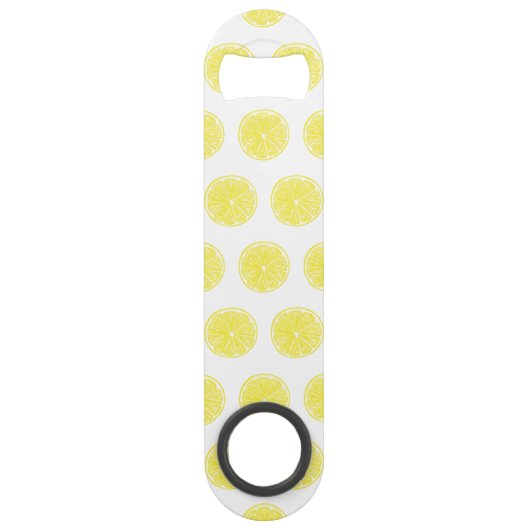 Lemon snijdt patroonontwerp af speed flessenopener (Voorkant)