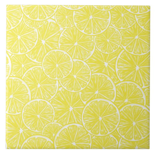 Lemon snijdt patroonontwerp af tegeltje (Voorkant)