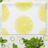 Lemon snijdt patroonontwerp af theedoek (Gevouwen)