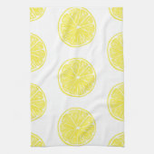 Lemon snijdt patroonontwerp af theedoek (Verticaal)