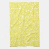 Lemon snijdt patroonontwerp af theedoek (Verticaal)