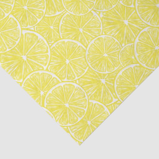 Lemon snijdt patroonontwerp af tissuepapier (Detail)