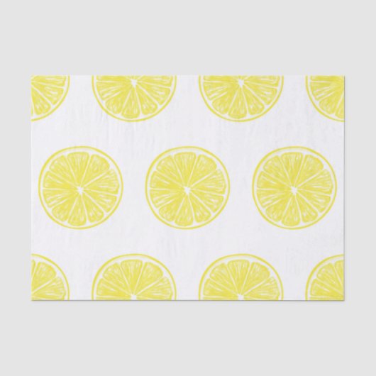 Lemon snijdt patroonontwerp af tissuepapier (Voorkant)