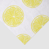 Lemon snijdt patroonontwerp af tissuepapier (Detail)