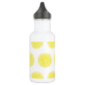 Lemon snijdt patroonontwerp af waterfles  (Links)