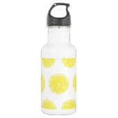 Lemon snijdt patroonontwerp af waterfles  (Voorkant)