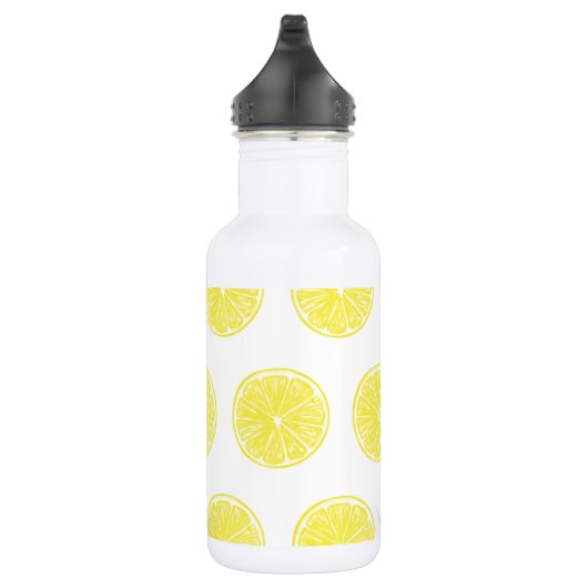 Lemon snijdt patroonontwerp af waterfles  (Rechts)
