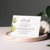 Lemon Sorrento Amalfi Kalligrafie Bruiloft Details Informatiekaartje