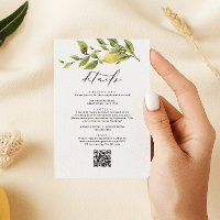 Lemon Sorrento Amalfi QR Code Trouwgegevens