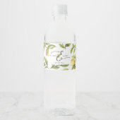 Lemon Sorrento Bruiloft Waterfles Etiket (Voorkant)