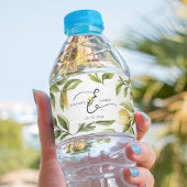 Lemon Sorrento Bruiloft Waterfles Etiket