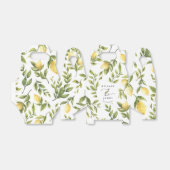 Lemon Sorrento Mediterraans Bruiloft Bedankdoosjes (Uitgevouwen)