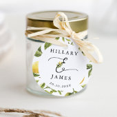 Lemon Sorrento Mediterraans Bruiloft Bedankjes Labels