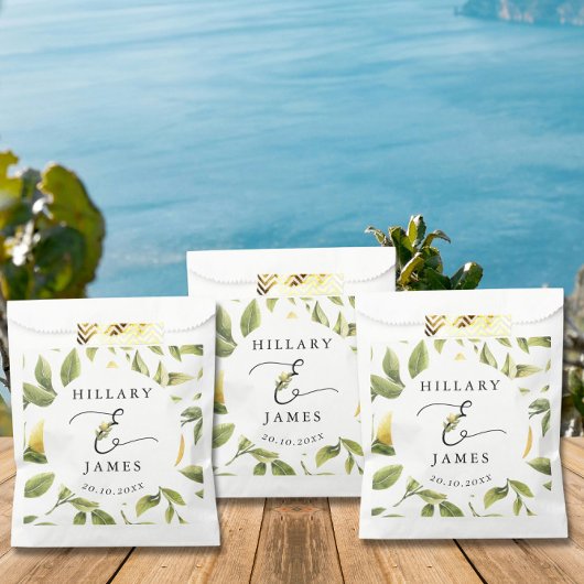 Lemon Sorrento Mediterraans Bruiloft Bedankzakje