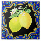 lemon Spaanse tegel verander uw achtergrondkleur Tegeltje (Voorkant)