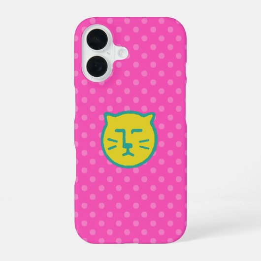 Lemon Spicy Cat iPhone 16 Hoesje (Achterkant)