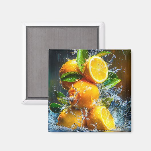 Lemon Splash Magneet (Voorkant / Achterkant)