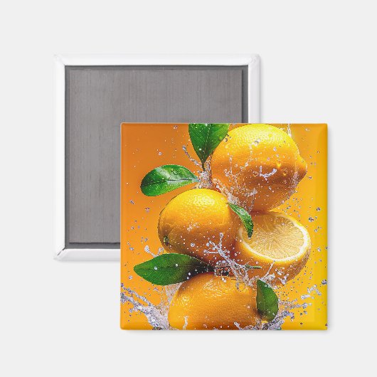 Lemon Splash Magneet (Voorkant / Achterkant)