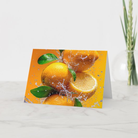 Lemon Splash Notitiekaartje (Voorkant)