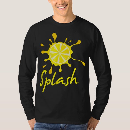 Lemon Splash Summer Fruit Drink Lemonade T-shirt (Voorkant)