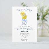 Lemon Spritz verjaardagsuitnodiging Bedankkaart (Staand voorkant)