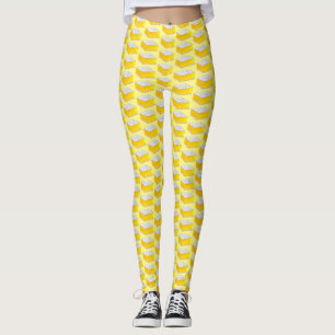 Lemon Square Bar Pastry Dessert Bake Sale Baker Leggings
