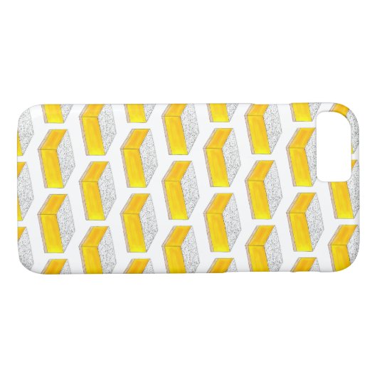 Lemon Square Bar Pastry Dessert Bake Sale Yellow Case-Mate iPhone Case (Achterkant (Horizontaal))