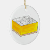 Lemon Square Bar Pastry Dessert Bake Sale Yellow Keramisch Ornament (Rechts)