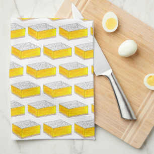 Lemon Square Bar Pastry Dessert Bake Sale Yellow Theedoek