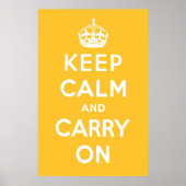 Lemon Square Yellow Poster (Voorkant)