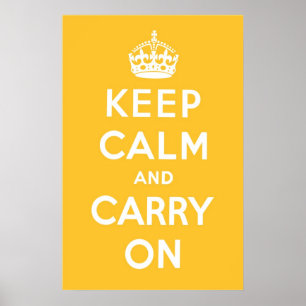 Lemon Square Yellow Poster