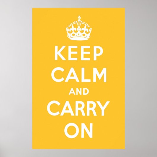 Lemon Square Yellow Poster (Voorkant)