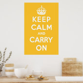 Lemon Square Yellow Poster (Keuken)