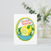  Lemon Squash Label Briefkaart (Staand voorkant)