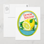  Lemon Squash Label Briefkaart (Voorkant / Achterkant)