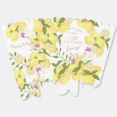 Lemon Squeeze Anniversary Thank You Bedankdoosjes (Ongevouwen)