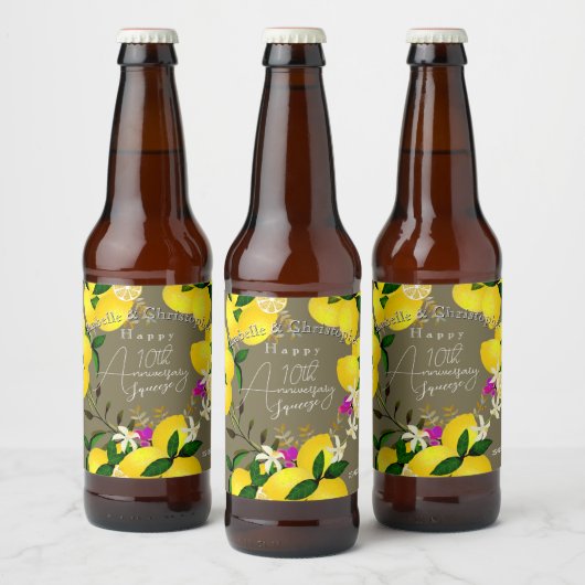 Lemon Squeeze  Bier Etiket (Flessen)