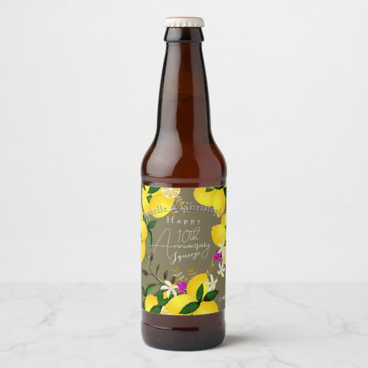 Lemon Squeeze Bier Etiket (Voorkant)