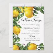 Lemon Squeeze Elegant Bridal Shower Kaart (Voorkant)