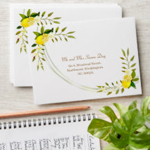 Lemon Squeeze Jubileum Bruiloft Envelop