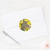 Lemon Squeeze Jubileum Dank Je Ronde Sticker (Envelop)