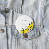 Lemon Squeeze Jubileum Naam Ronde Button 7,6 Cm (In situ)