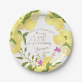 Lemon Squeeze Jubileum Wit Papieren Bordje (Voorkant)