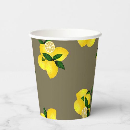 Lemon Squeeze Papieren Bekers (Achterkant)