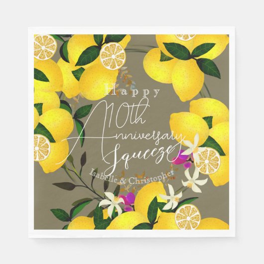 Lemon Squeeze Servet (Voorkant)