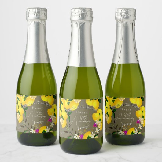 Lemon Squeeze  Sparkling Wijnetiket (Flessen)