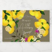 Lemon Squeeze  Sparkling Wijnetiket (Enkel label)