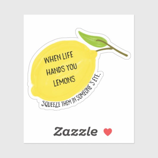 Lemon Squeeze Sticker (Vel)